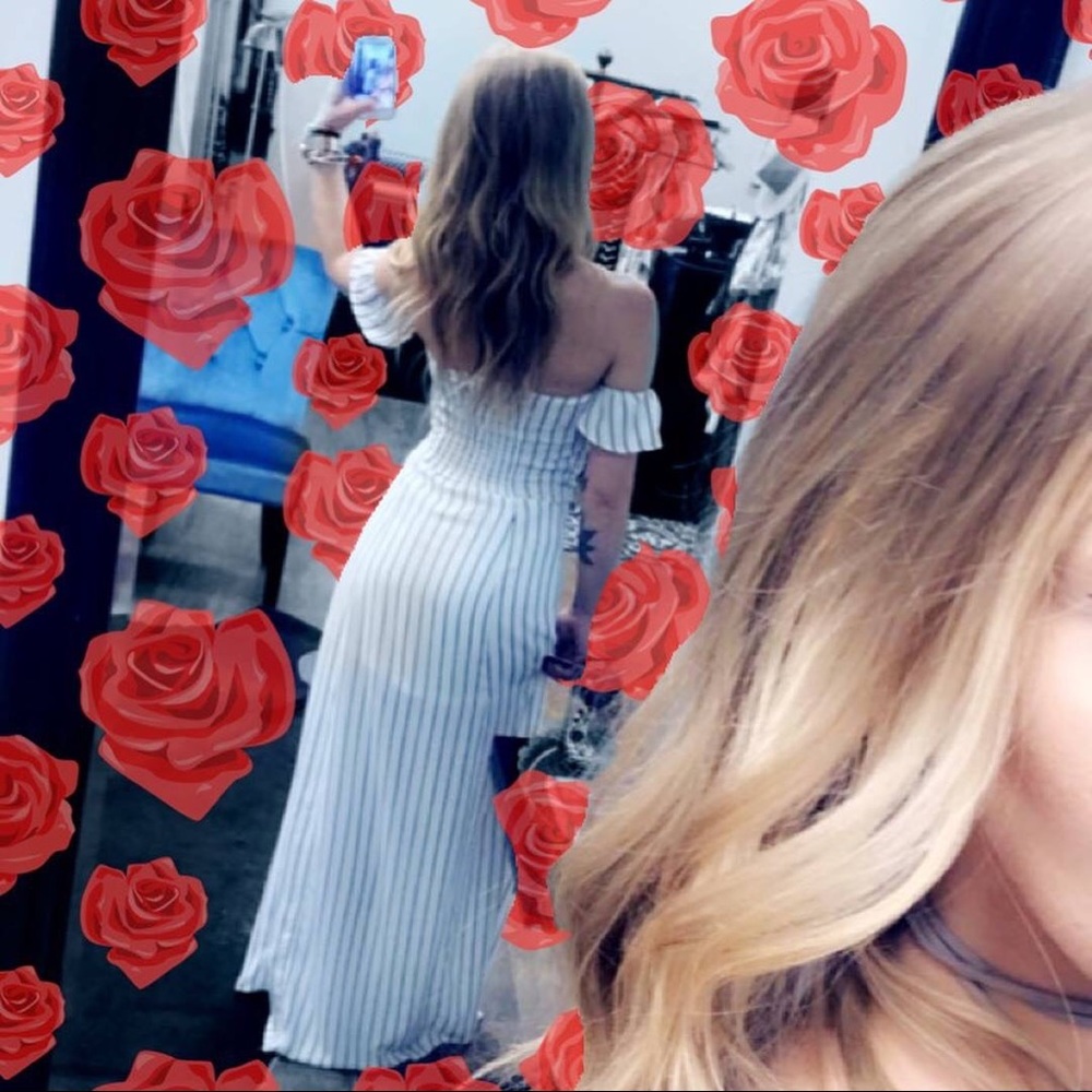 Button Up Striped Maxi - Picture 4 of 4